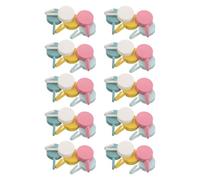 BESTOMZ 50 Pezzi Ganci Piccoli da Parete Adesivi, Mini Wall Hanger Hooks in Plastica, senza Trapano, Salvaspazio, per Chiavi e Piccoli Utensili da Cucina, Dormitori