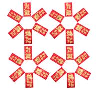 BESTOMZ 60 Pezzi Buste Rosse per Anno 2027 Motivo Capra, Carta