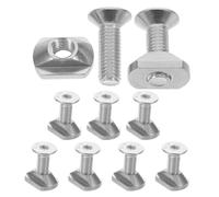 BESTOMZ 8 Pezzi Viti in Acciaio Inossidabile a Forma di T per Tavole da Surf e Foil Board, Resistenti alla Corrosione, per Onde Artificiale e Acque Aperte