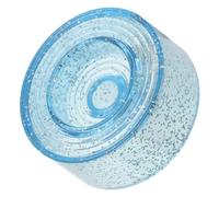 BESTOMZ Adattatore Bordi Rinforzati in Metallo e Superficie Opaca in Vinile Blu in Plastico per Centratura Precisa per Giradischi su Lettori Desktop e Feste Musicali