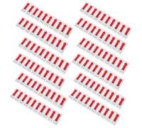 BESTOMZ Adesivi a Freccia Autoadesivi 100 Pezzi 60x25mm Etichette Direzionali Trasparenti per Sigillare Sacchi della Spazzatura e Pellicole Protettive Uso Ufficio e Domestico