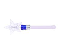 BESTOMZ Bacchetta Luminosa Portatile con Stella Rotante Azzurra in Plastica per Feste e Spettacoli Scenici Decorativa e Riutilizzabile per Celebrazioni Natalizie