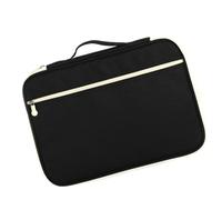 BESTOMZ Borsa Portadocumenti A4 Multifunzione Oxford Nero Cerniera, Organizer Portatile per Uomo e Donna, per Viaggio e Lavoro