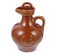 BESTOMZ Brocca per Vino in Ceramica Vintage 500 Ml Maniglia Portatile e Coperchio Sigillato Contenitore per Servire Vino per Casa Bar e Campeggio Bollitore per Birra Resistente e Pratico