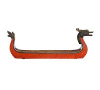 BESTOMZ Bruciatore di Incenso Forma Barca Drago in Resina Resistente Porta Incenso con Supporto per Bastoncini Decorazione Tradizionale per Casa Ufficio Regalo Festival Dragon Boat