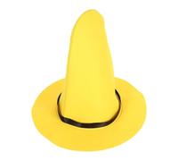 BESTOMZ Cappello da Strega Giallo Accessorio Unico in Feltro Leggero e Portatile, Cappello Alto per Costume Halloween Donna per Feste di Halloween e Cosplay