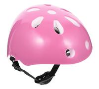 BESTOMZ Casco per Rosa in Plastica Cinturini Regolabili e Prese D'aria, Casco Sicuro e Confortevole per Ciclismo e Pattinaggio e Preschooler