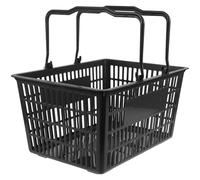 BESTOMZ Cestino della Spesa Plastica Manico Resistente 40x30x21 Cm, Contenitore Portaoggetti da Supermercato per Negozi Snack e Frutta, Organizer Portatile per Cosmetici e Uso Domestico