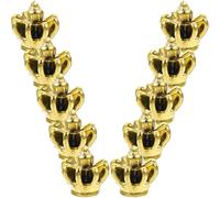 BESTOMZ Charm Corona Mini in Pvc Dorato, Set da 10 Pezzi per DIY