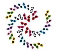 BESTOMZ Ciondoli in Resina per Occhiali da Sole 40 Pezzi per Fai | Leggeri, Solidi e Lisci, per Fermagli, Custodie e Pagine Scrapbooking, Set da Quaranta Pezzi