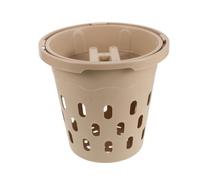 BESTOMZ Compostiera da Giardino in Plastica Beige per Uso Esterno e Domestico, Contenitore per Vermicomposting e Miglioramento Qualità del Suolo