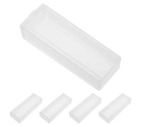 BESTOMZ Contenitore per Diapositive 5 Pezzi in Abs con Scomparti Scanalati, Facile da Pulire, Astuccio Portavetrino per Microscopio per Laboratorio