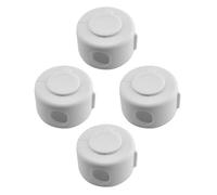 BESTOMZ Copri Maniglia Porta Design Discreto 4 Pezzi Bianco in Pp per Protezione e Sicurezza per Ragazzo Ragazza delle Maniglie delle Porte in Casa