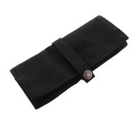 BESTOMZ Custodia Porta Orologi da Viaggio in Nylon Nero, Organizer Rotolo per 5 Cinturini, Borsa Porta Accessori Compatta e Pieghevole per Collezionisti e Viaggiatori