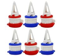 BESTOMZ Distributore Bevande per Scatole e Buste di Carta, Dosatore Liquidi 6 Pezzi con Coperchio, Materiale Abs e Silicone, Facile da Usare e Smontabile per Uso Domestico