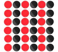 BESTOMZ Fiches da Bingo 19 Mm in Plastica 200 Pezzi Rosso e Nero, Gettoni di Plastica Creativi per Giochi da Tavolo, Conteggio Punteggi e Attività Didattiche di Matematica