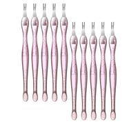 BESTOMZ Forchetta Incisiva Set 10 Pezzi in Acciaio Inox e Pp Attrezzi per Manicure Multifunzionali per Rimuovere Cuticole e Pelle Morta Uso a Casa o Salone Unghie