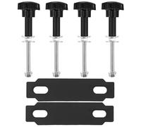 BESTOMZ Kit di Montaggio per Schede di Trazione per Veicoli 4X4 Perni e Bulloni, Supporto per Binari di Recupero e Staffe Ancoraggio, Accessorio per Veicoli Off-Road e Attrezzatura