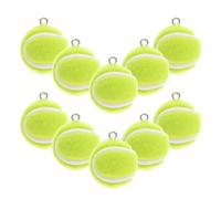 BESTOMZ Mini Ciondoli da Tennis Portachiavi Creativi Verde 2cm in Flocking 10 Pezzi per Progetti Artigianali e Collane a Tema Sportivo
