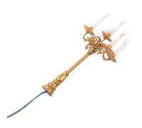 BESTOMZ Mini Lampada Candeliere LED per Diorama Modellismo e Casa Bambole Portacandele Vintage e Illuminazione a Luce Calda per Ambienti Interni