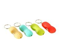 BESTOMZ Portachiavi a Forma di Arachide Accessorio per Borse e Chiavi in Plastica , Set da 10 , Creativo Colore Casuale in Qualsiasi Occasione