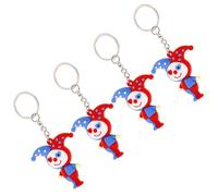 BESTOMZ Portachiavi da Clown in Gomma Morbida 4 Pezzi, Resistente allo Sbiadimento e Compatto, Design Divertente, per Donne