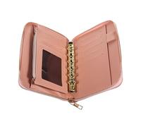 BESTOMZ Portafoglio Cash Stuffing Rosa in Pu con Cerniera e Maniglia, Organizer per Bilancio e Risparmiatrice Donna, Raccoglitore Budget con Ampia Capacità per Uso Quotidiano e Viaggi