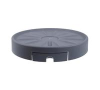 BESTOMZ Portavaso con Ruote Grigio da 28 Cm con Vassoio di Drenaggio Estraibile, Supporto Mobile per Piante da Interni ed Esterni, Sottovaso con Rulli per Ottimizzare Esposizione