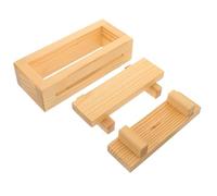 BESTOMZ Pressa per Sushi in Legno Naturale, Stampo per Sushi Roll e Polpette, Strumento per Cucina Giapponese e Coreana, per Uso Domestico e Professionale