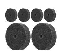 BESTOMZ Ruota di Lucidatura in Nylon 75mm Foro 10mm per Metalli e Rame, Set 6 Pezzi, Alta Durata e Resistenza per Applicazioni Industriali e Finitura Parti Auto