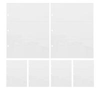 BESTOMZ Sacchetti Protettivi per Banconote 3 Fori 10 Pagine in PVC Trasparente per Collezionisti, Custodia per Denaro Commemorativo, Portamonete Cartacei Leggero e Portatile per Raccolta