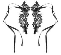 BESTOMZ Sandali Piedi Nudi Donna in Pizzo Nero, Sandali Barefoot Traspiranti e Comodi, Stile Classico e Sexy per Matrimoni e Spiaggia, di Scarpette Eleganti