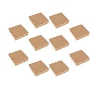 BESTOMZ Scatole per Pizza Mini in Cartone Kraft, Set da 10 Pezzi Quadrate, per Biscotti e Regali Artigianali, Pratiche per Eventi e Riunioni Amici