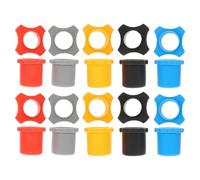 BESTOMZ Set 10 Anelli Antirollio e Manicotti Antiscivolo in Gomma per Microfono Wireless, Protezione Anticaduta per Microfoni Ktv, Accessori Multiuso per Karaoke, Registrazioni