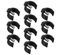 BESTOMZ Set 10 Pezzi Fermagli a C per Bastoni da Passeggio e Trekking in Abs e Acciaio, Compatibilità Versatile Perni, Facile Installazione per Anziani e Disabili