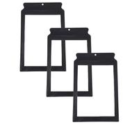 BESTOMZ Set 3 Pezzi Lente d Ingrandimento Portatile A4 Cornice Nera in Pvc Ultra Sottile 3x Compatta e Leggera per Anziani e Persone Bassa Vista Leggere Mappe ed Elettronica