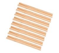 BESTOMZ Set 8 Pezzi Rastrelliere per Domino in Legno Naturale 19x2,3x1,8 Cm Supporto Stabile e Versatile per Esposizione Fai da Te Decorazione Casa e Ufficio