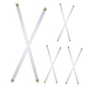 BESTOMZ Set 8 Tubi Galleggianti da Pesca Trasparenti Spessi 19mm X 50cm, Contenitore Organizer per Accessori Pesca, Tubo Robusto per Conservazione Attrezzatura e Portatile