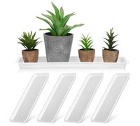 BESTOMZ Set da 10 Vassoi Rettangolari in Plastica Pp per Piante, Sottovasi Portavasi Resistenti e Durevoli, Vaschette Raccogli Gocce per Giardinaggio e Cura Piante da Interno ed Esterno