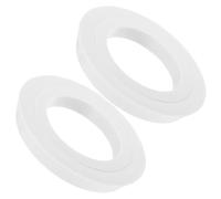 BESTOMZ Set da 2 Cerchio per Foro da Golf in Plastica Bianco, per | Migliora la Precisione nel Putting, Simula Condizioni del Campo, Portatile e Resistente alla Deformazione, per Golfisti