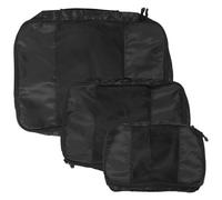 BESTOMZ Set da 3 Sacchetti Organizer da Viaggio in Poliestere Nero Grande Capacità e Design Compatto la Sistemazione di Cosmetici e Accessori Durante i Viaggi