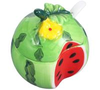 BESTOMZ Set di Barattoli in Ceramica a Forma di Frutta per Spezie