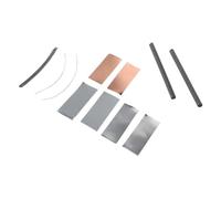 BESTOMZ Set di Elettrodi per Esperimenti Scientifici Materiali in Rame, Zinco, Ferro e Stagno, Conducibilità Stabile e Facile Integrazione per Attività di Laboratorio