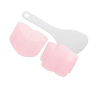 BESTOMZ Set di Stampi per Onigiri in Plastica Pp con Cucchiaio Piccolo, Design Versatile a Forma di Fiore di Prugno e Cuore, per Preparazioni Rapide in Cucina e Pasti in Famiglia