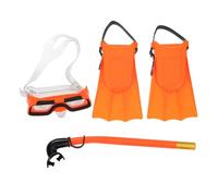 BESTOMZ Set Snorkeling per con Occhialini da Nuoto, Pinne Leggere 25-30 e Snorkel Asciutto, per Beach e Water Parks