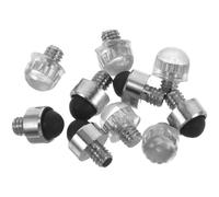 BESTOMZ Silenziatori per Forbici da Toelettatura Set 10 Pezzi, Paraurti in Metallo e Trasparente 2,5 Cm, Riduzione Rumore Professionale per Forbici Parrucchiere e Styling Chioma