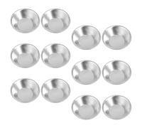 BESTOMZ Stampi Forma Precisa Antiaderenti Riutilizzabili in Lega di Alluminio 12 Pezzi di Cottura Facile Rilascio per Tartellette per Varie Occasioni