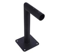 BESTOMZ Supporto per Banderuola a Parete in Acciaio al Carbonio Nero | Montaggio Esterno Robusto, Resiste alla Corrosione Atmosferica, per Aste Antenna e Cortili Ventosi