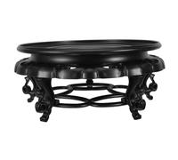 BESTOMZ Supporto per Piante da Interno da Giardino, Porta-Bonsai in Resina Rotondo 26 Cm, Espositore Stabile per Vasi Pesanti, Porta Fioriera Angolare Multifunzione per Casa e Patio