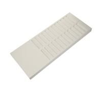 BESTOMZ Supporto per Tessere di Presenza in Plastica Trasparente da 24 Posti Numerazione Digitale, Porta-Cartellini per Registro Presenze in Aula Esami